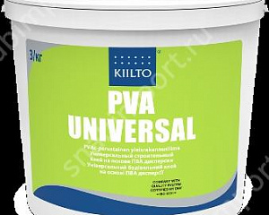 Строительный клей на основе ПВА дисперсии KIILTO PVA UNIVERSAL, 0,5 л
