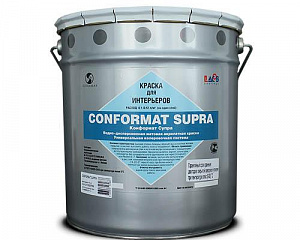 Матовая водно–дисперсионная интерьерная краска Soframap Conformat Supra 15 л