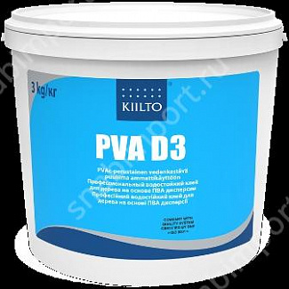 Водостойкий клей для дерева на основе ПВА дисперсии KIILTO PVA D3, 0,5 л